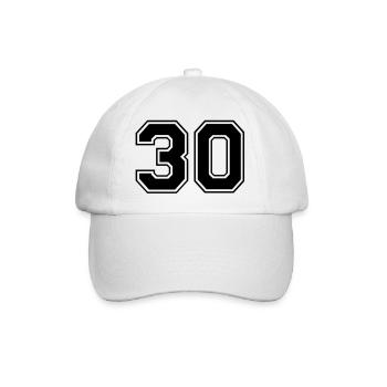 30 - Baseball Cap - white/white - Front