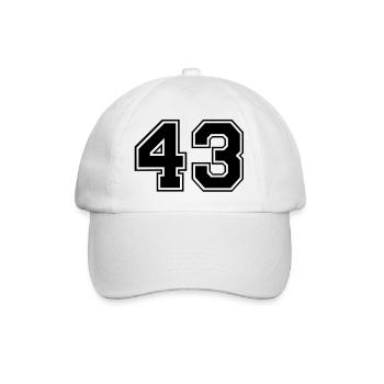 43 - Baseballkappe - Weiß/Weiß - Vorne