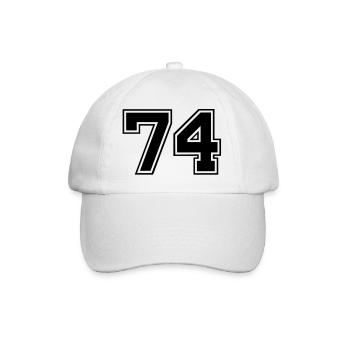74 - Baseball Cap - white/white - Front