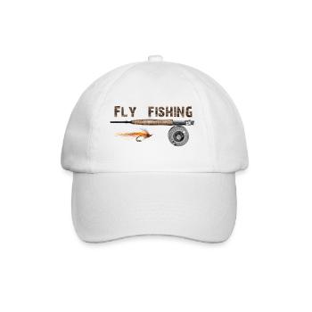 Fly fishing - Casquette classique - blanc/blanc - Devant