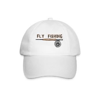 Fly fishing - Casquette classique - blanc/blanc - Devant