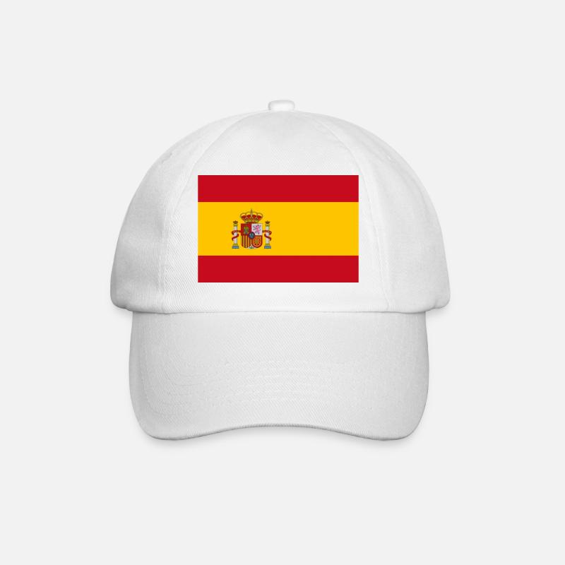 Spanien - Baseballkappe - Weiß/Weiß