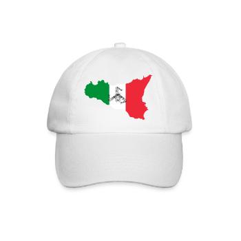 Sicile couleurs emblème sicilien - Casquette classique - blanc/blanc - Devant