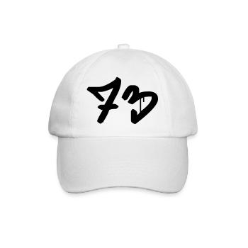 Graffiti : 73 - Baseball Cap - white/white - Front