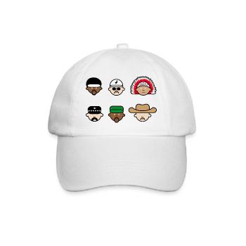 People from the village - Baseball Cap - white/white - Front