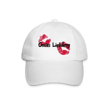 Omas Liebling - Baseballkappe - Weiß/Weiß - Vorne