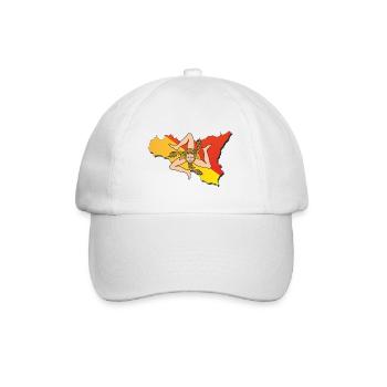 I love Sicilia - Baseball Cap - white/white - Front