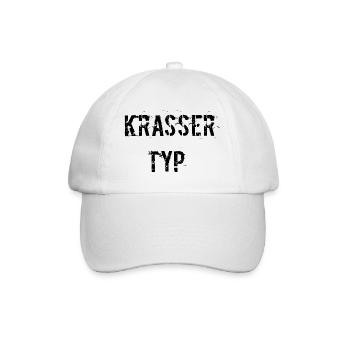 Krasser Typ - Baseballkappe - Weiß/Weiß - Vorne