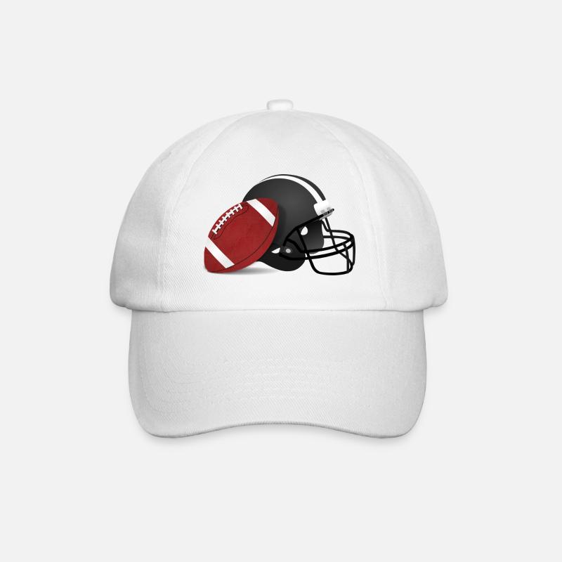 American Football - Baseballkappe - Weiß/Weiß