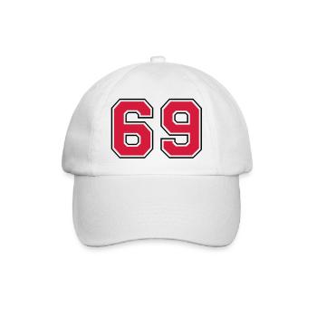69__f2 - Baseball Cap - white/white - Front