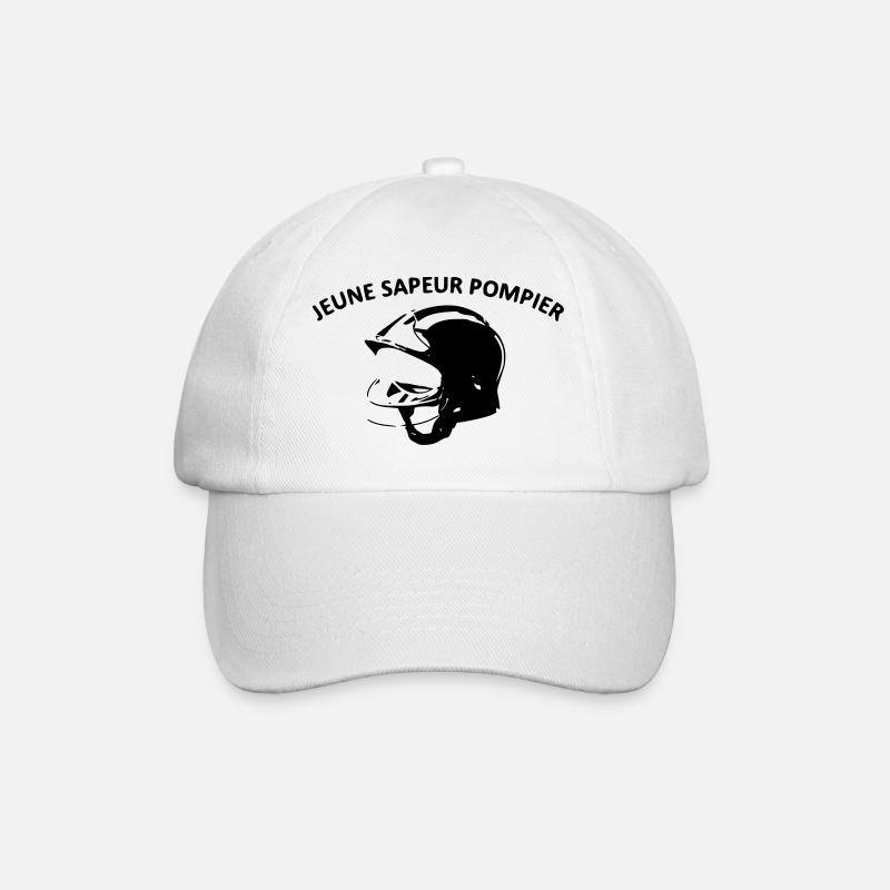 jungen Feuerwehrmann - Baseballkappe - Weiß/Weiß