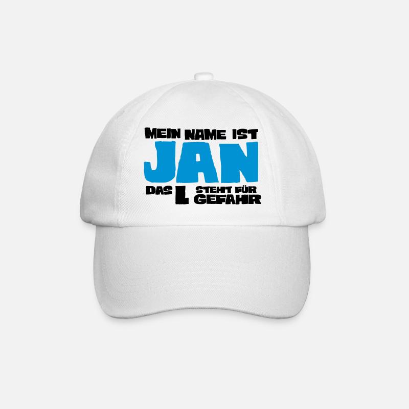 jan - Baseballkappe - Weiß/Weiß