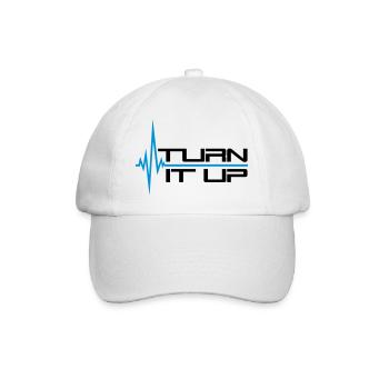 heart rate heartbeat turn it up bar strokes - Baseball Cap - white/white - Front