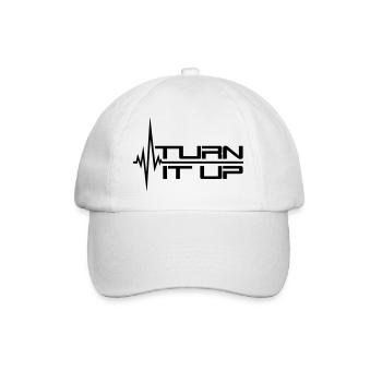 heart rate heartbeat turn it up bar strokes - Baseball Cap - white/white - Front