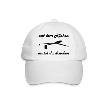 Segelflieger Modellflieger Kunstflug Geschenk - Baseballkappe - Weiß/Weiß - Vorne