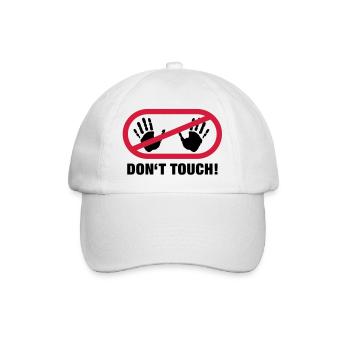 dont_touch_1__f2 - Baseballkappe - Weiß/Weiß - Vorne