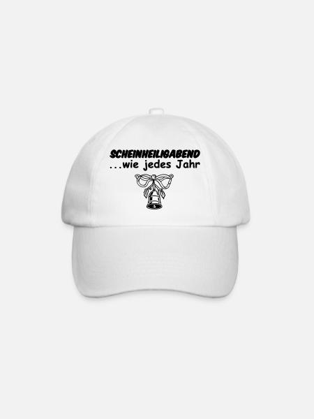 Weihnachten Heiligabend Christmas lustig Geschenk - Baseballkappe - Weiß/Weiß