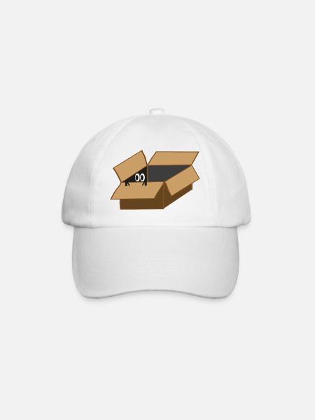 Agent Eye in a box - Baseball Cap - white/white