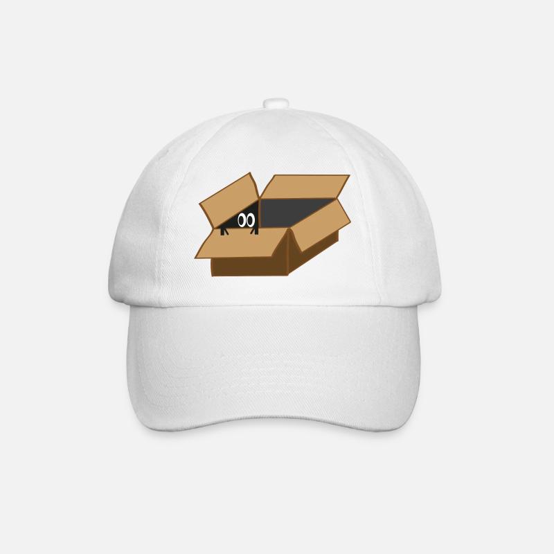 Agent Eye in a box - Baseball Cap - white/white