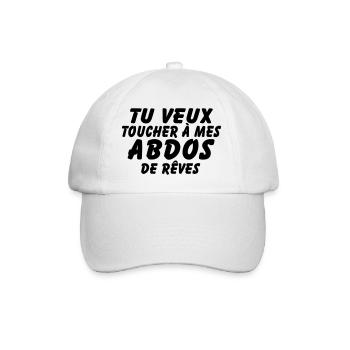 abdos de reves - Casquette classique - blanc/blanc - Devant