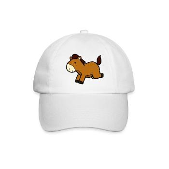 Cheval sautant - Casquette classique - blanc/blanc - Devant
