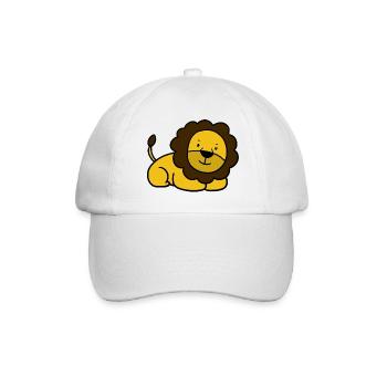 lion cub - Baseball Cap - white/white - Front