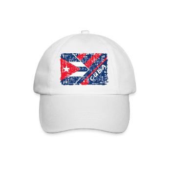 Cuba Flags Design / Gift North America - Baseball Cap - white/white - Front
