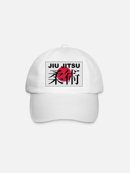 jiu jitsu - Baseball Cap - white/white
