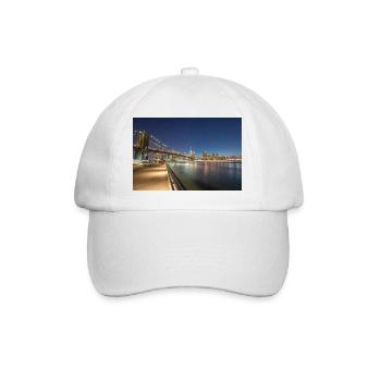 Panorama de Brooklyn Bridge et Skyline - Casquette classique - blanc/blanc - Devant