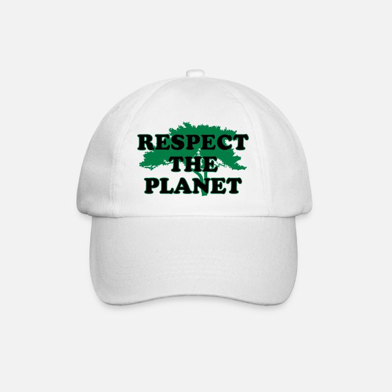 Respectons la planète - Casquette classique - blanc/blanc