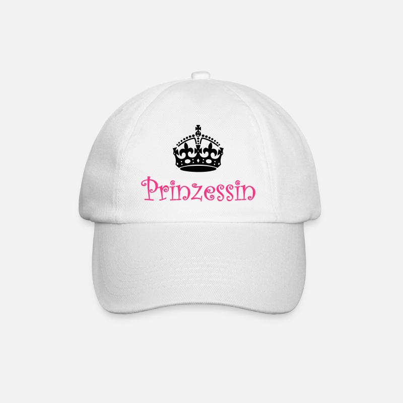 Prinzessin Krone - Baseballkappe - Weiß/Weiß