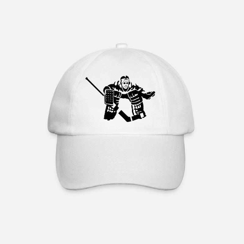 but de hockey gardien - Casquette classique - blanc/blanc