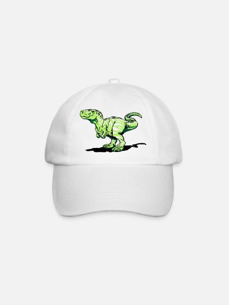 Tyrannosaurus rex (3 couleurs) - Casquette classique - blanc/blanc