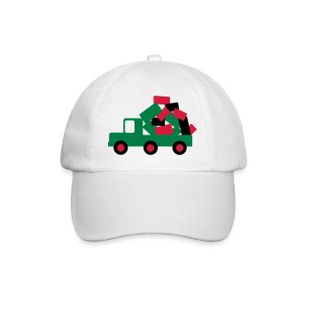 auto lkw umzug - Baseballkappe - Weiß/Weiß - Vorne