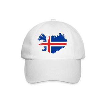 Islande - Casquette classique - blanc/blanc - Devant