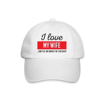 I Love My Wife - Baseball Cap - white/white - Front
