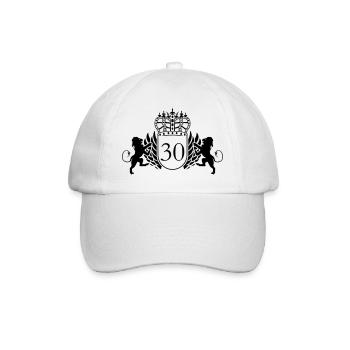 30 - Baseballkappe - Weiß/Weiß - Vorne