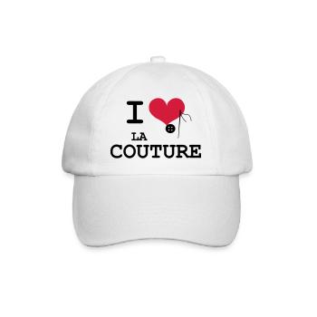I Love la Couture - Casquette classique - blanc/blanc - Devant