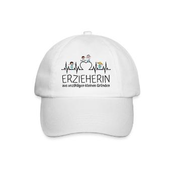 Erzieherin aus unzähligen kleinen Gründen - Baseballkappe - Weiß/Weiß - Vorne