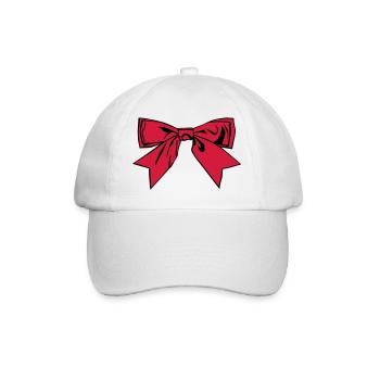 Schleife - Baseballkappe - Weiß/Weiß - Vorne