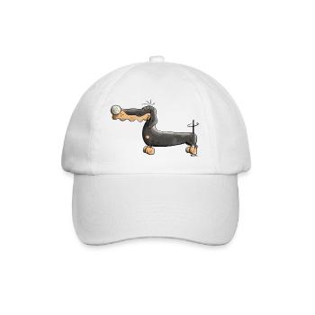 Darinka The Dachshund - Baseball Cap - white/white - Front