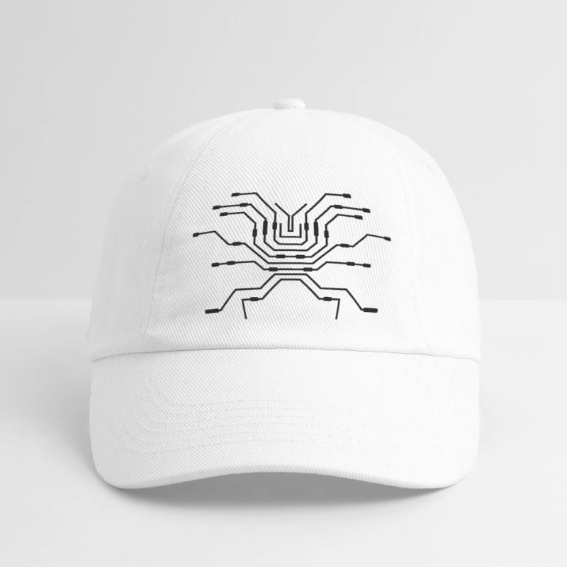 design pc wires processor cpu wire wiring Baseball Cap