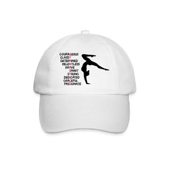 Gymnastique, gymnastique, gymnaste - Casquette classique - blanc/blanc - Devant