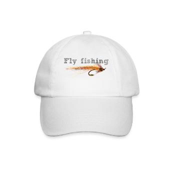 fly fishing hook - Casquette classique - blanc/blanc - Devant