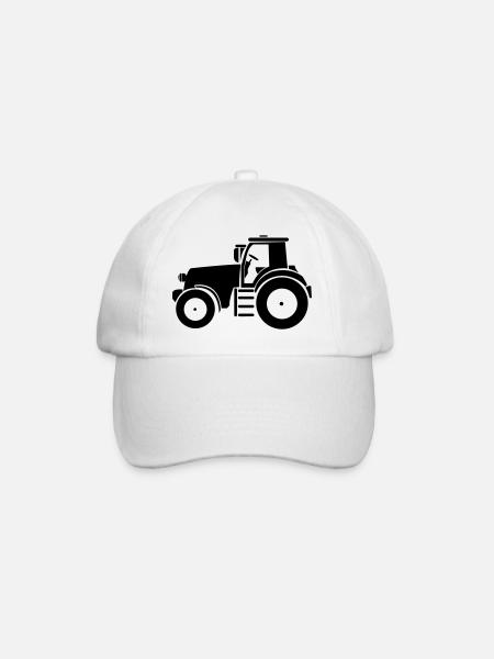 traktor - Baseballkappe - Weiß/Weiß