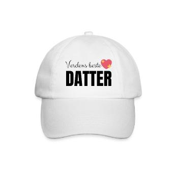 La meilleure fille du monde - Casquette classique - blanc/blanc - Devant