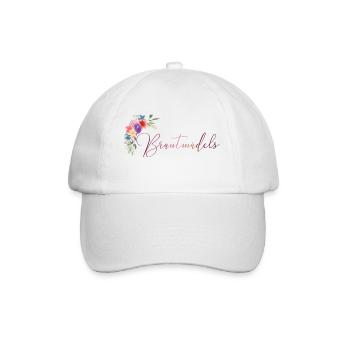 Blumen Braut Maedels 2 - Baseballkappe - Weiß/Weiß - Vorne