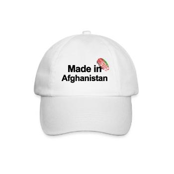 Fingerprint Made in Afghanistan poster - Baseball Cap - white/white - Front