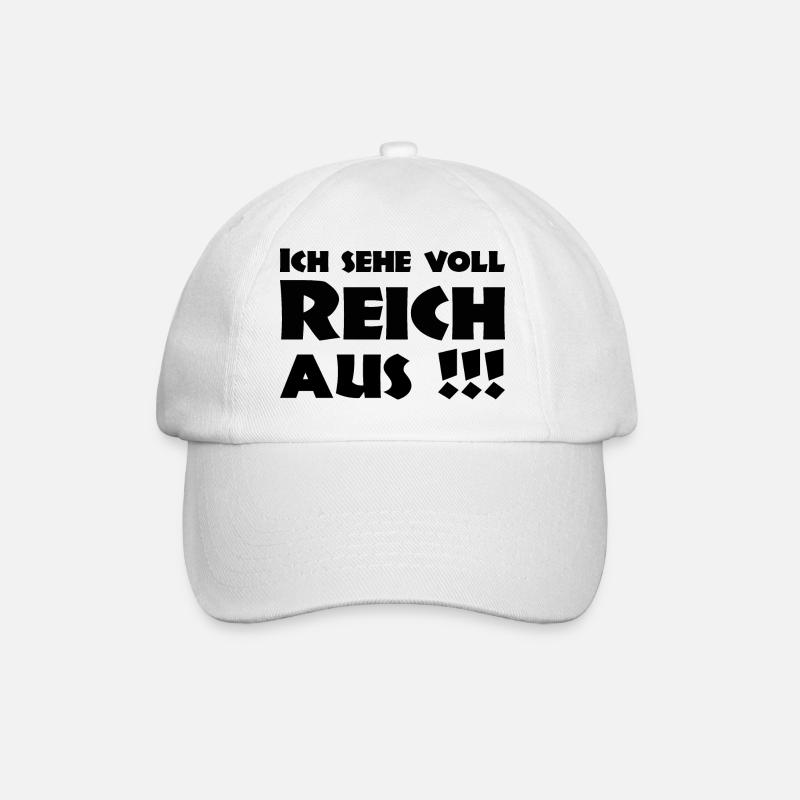 ich sehe voll reich aus - Baseballkappe - Weiß/Weiß