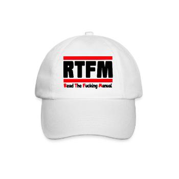 Read the instructions for use! Read the manual! * - Baseball Cap - white/white - Front